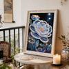 Pittura Floreale con Perle Fai-da-te per Decorazione Murale di Casa Artigianato Artistico per Adulti/Principianti Idea Regalo Decorazione Casa Senza Cornice