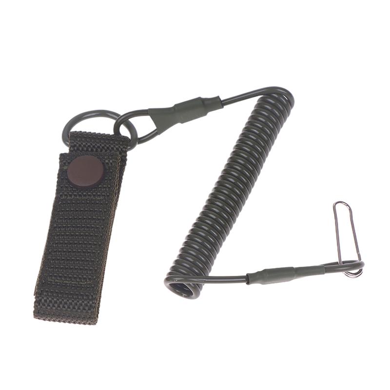 

1Pc Outdoor Anti-Lost Elastic Lanyard Anti-Theft Anti-Cut Spring Seat Belt Rope Key Ring Flashlight Accessories