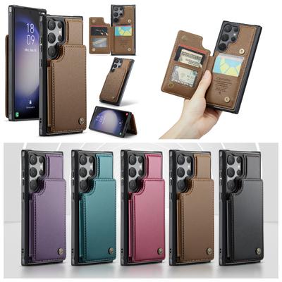 Per la serie Samsung Galaxy A15 A16 A36 A56 S20 S21 S22 S23 S24 S25 Custodia per telefono in pelle PU premium integrata con portacarte e supporto