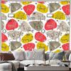 Boho Wandteppich Ästhetische Raumdekoration Vintage Wandbehang Hippie Tapisserie Naturlandschaft Hintergrund Bettbezug für Einzelbett
