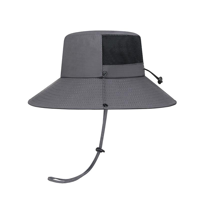 Summer Anti-Splashing Large Eave Sunshade Hat Outdoor Foldable Breathable Fisherman Hat