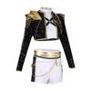 Rumi Cosplay Costume Anime Teenager Adult Girls K-POP Cosplay Outfit Halloween Women Kpop Golden Black