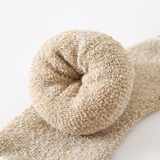 Men Thickened Wool Socks Color-Block Winter Ribbed Terry Socks Breathable Warm Casual Crew Socks for Daily Errands Workout Outdoor Sports