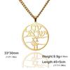 Dawapara Star of David Am Yisrael Chai Necklace Israel Chai Symbol Hebrew Blessing Judaica Amulet Stainless Steel Je Jewelry