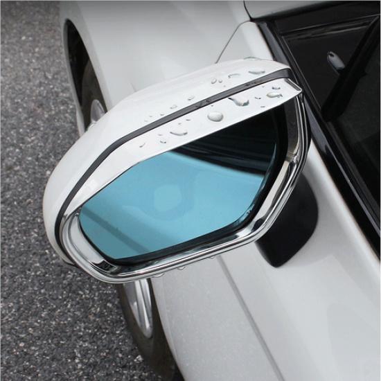 For Toyota Corolla -2026 Chrome Rain Eyebrow Rearview Mirror Frame