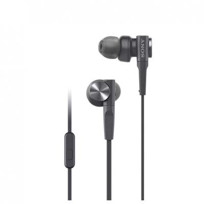 Sony Slúchadlá s hlbokými basmi model MDR-XB55AP: Typ do ucha s diaľkovým ovládaním a mikrofónom, čierny