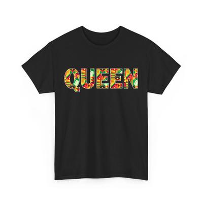 Black History Month Shirt, Queen African Pattern Women Girls Proud Shirt