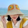 New Straw Bucket Hat Women's Summer Sunscreen Sunshade Big Edge Versatile Folding Sun Hat Fashionable Washbasin Hat
