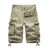 Casual Men's Solid Color Summer Multi-Pockets?Cargo Shorts Loose Fifth Pants