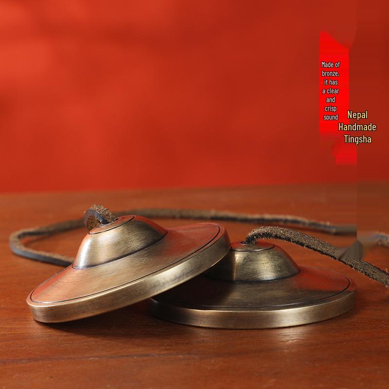 

Непальские ручные бронзовые колокольчики и медные цимбалы для звуковой терапии и медитации