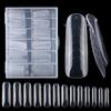 120 Pcs False Nail Tips Clear Matt Soft Fake Nails Extension For Home Diy Nail Salon Manicure