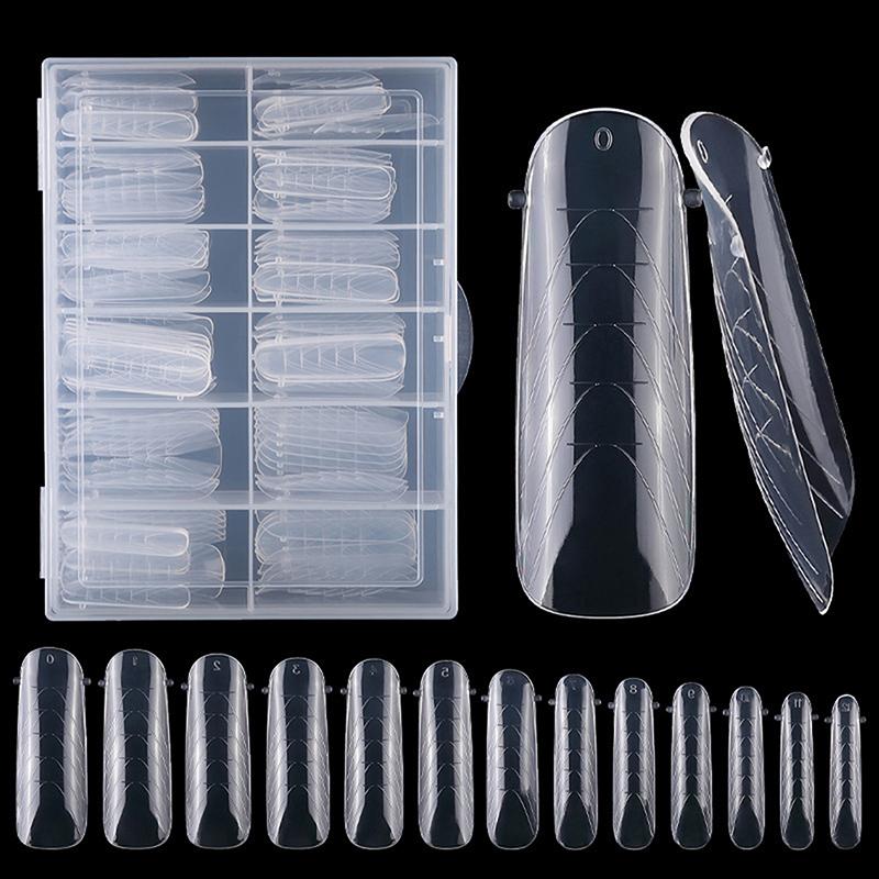 120 Pcs False Nail Tips Clear Matt Soft Fake Nails Extension For Home Diy Nail Salon Manicure