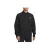 Nike Solid Color Multi-Pocket Collared Single-Breasted Jacket Men Outerwear Black DN3936-010
