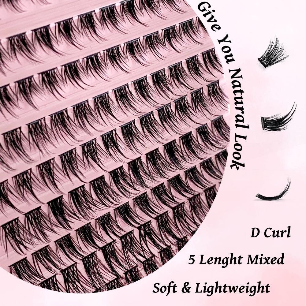 New Hot-Selling Segment Cluster False Eyelashes for Self-Grafting - Large Capacity for European and American Markets.