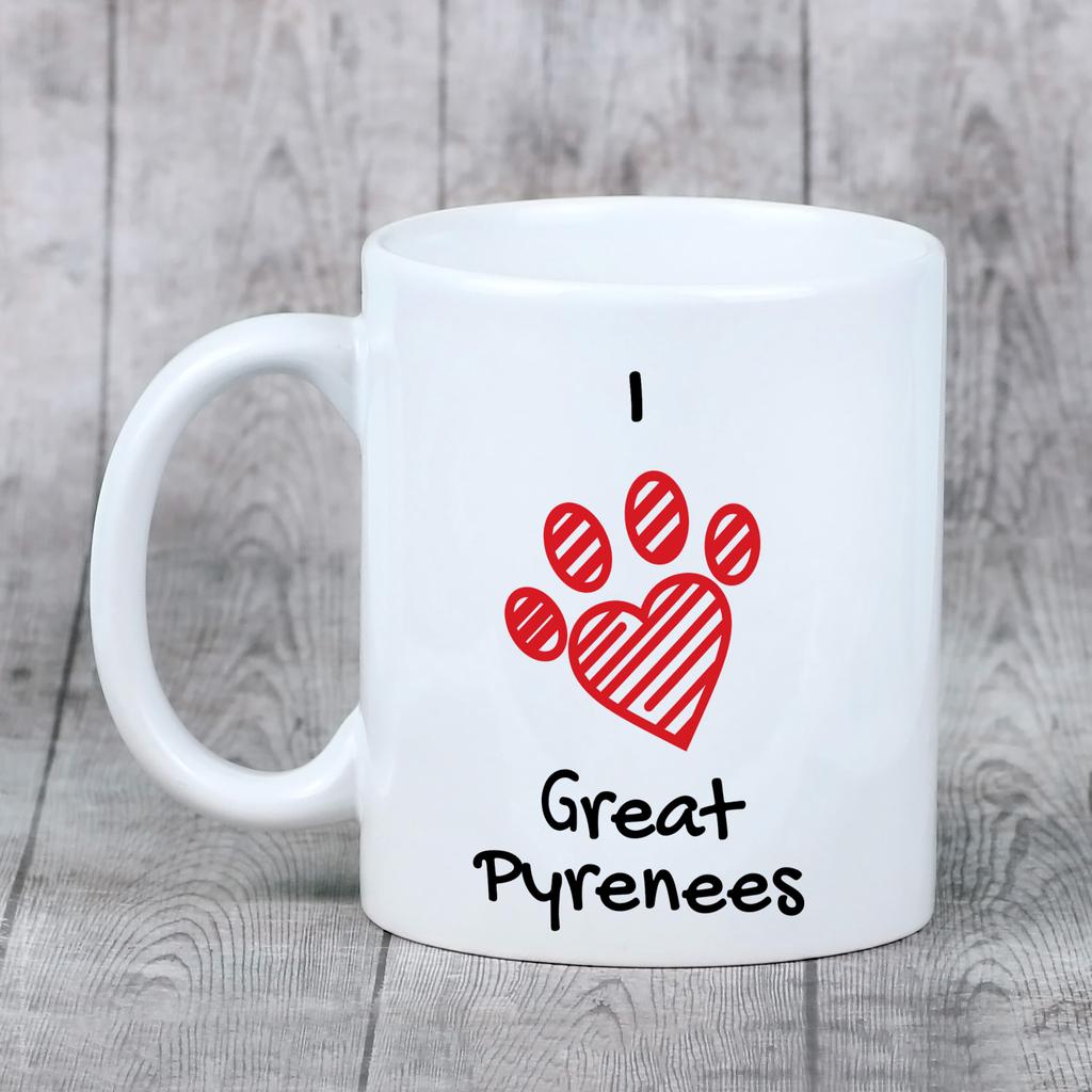 Pyrenean Mountain Dog, Great Pyrenees, Pyrenean Shepherd - Cup with a Dog, Cute Cup with Graphics, a Gift with Your Photo from the Art-Dog Brand