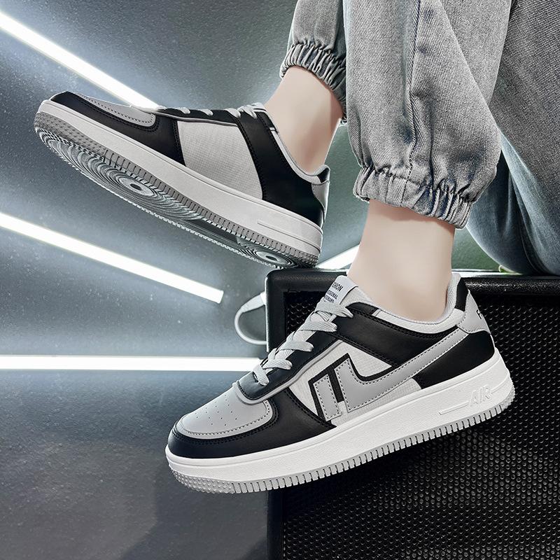 

Универсальные мужские туфли большого размера 45, весна и лето, новые, Air Force One size 46 47, студенческие туфли 38, тонкие туфли aj board, мужские, молодежные 47