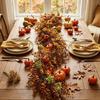 1PC Simulation Pumpkin Berry Rattan, Harvest Festival Thanksgiving Autumn Decoration Wreath Halloween Cross-border Simulation Maple Leaf