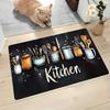 Kitchen Carpet Runner, Utensil Pattern Non-Slip Floor Mat, Washable Rug for Hallway Bathroom Bedroom Bedside, Gift, 1PC