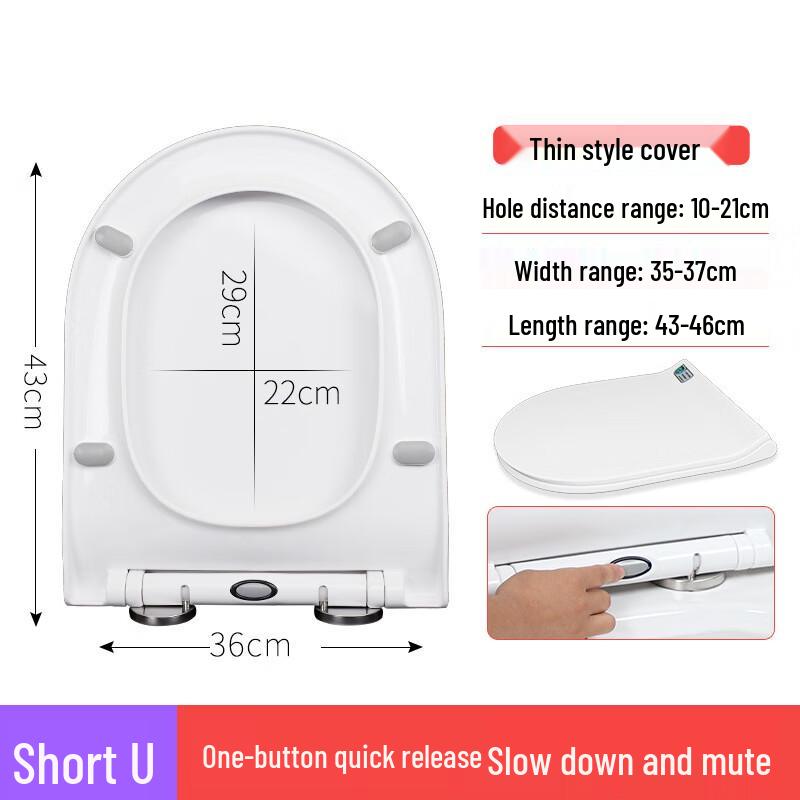 TLXT V-Shaped Soft-Close Toilet Seat