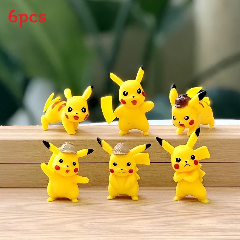 Pokemon Collectible Pvc Figurines Toy Set For Children And Giftgiving 6pcs