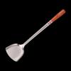 Stainless Steel Large Spatula for The Cafeteria, Wooden Handle, 1.5 Feet, Thickened and Lengthened Spatula, Chef's Wok, Wok, Strainer, Long Handle