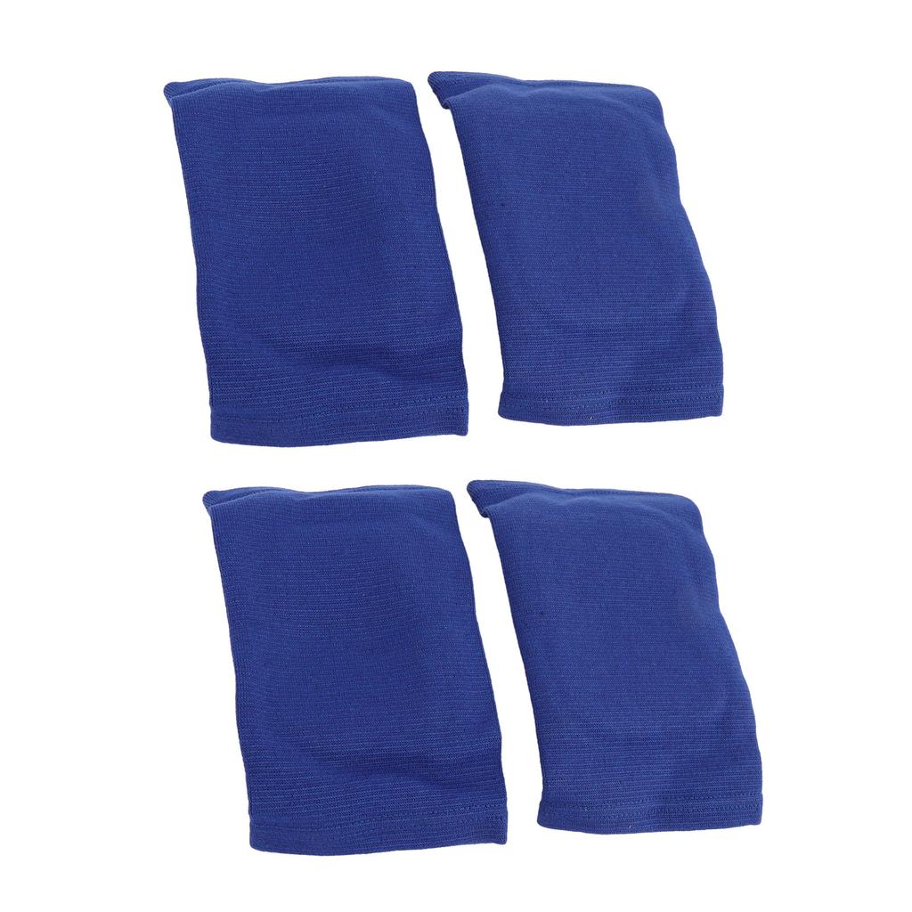 2 Pairs Volleyball Knee Pads Blue Color High Resilience Woven Breathable Protective Knee Pads for Ba