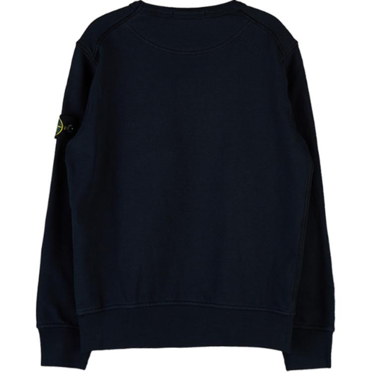 Stone Island Sweatshirt With Logo Crew Neck Long Sleeve Kids tops Navy-Blue 781661340-V0020