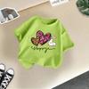 Girls' Fashionable T-shirt For Summer, Children's Casual Top