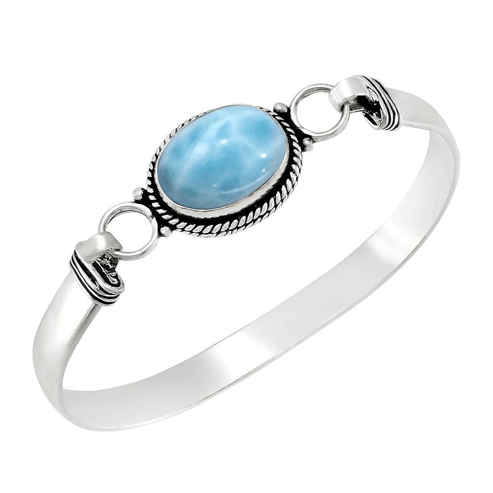 Bracciali Bangle in Argento 925 Vintage con Pietra di Luna Naturale Ovale Fatti a Mano Bracciali Pietra di Nascita Regali Gioielli Raffinati per Donne Uomini