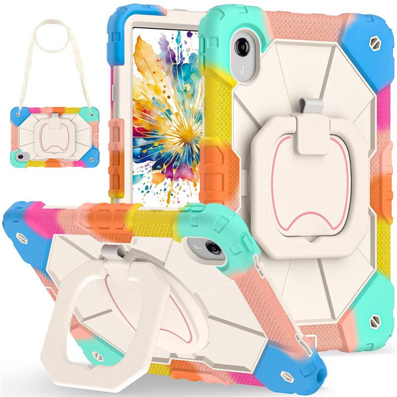 Lenovo Xiaoxin Pad 11 2025 Rotating Stand Silicone Case - Drop-Proof, Handheld Protection