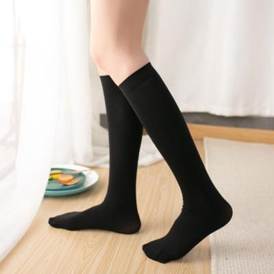 1 Pair Women Winter Socks Compression Yoga Socks Knee Length Long-tube High Elasticity Wrapping Anti-slip Floor Socks Comfort Warmth Performance