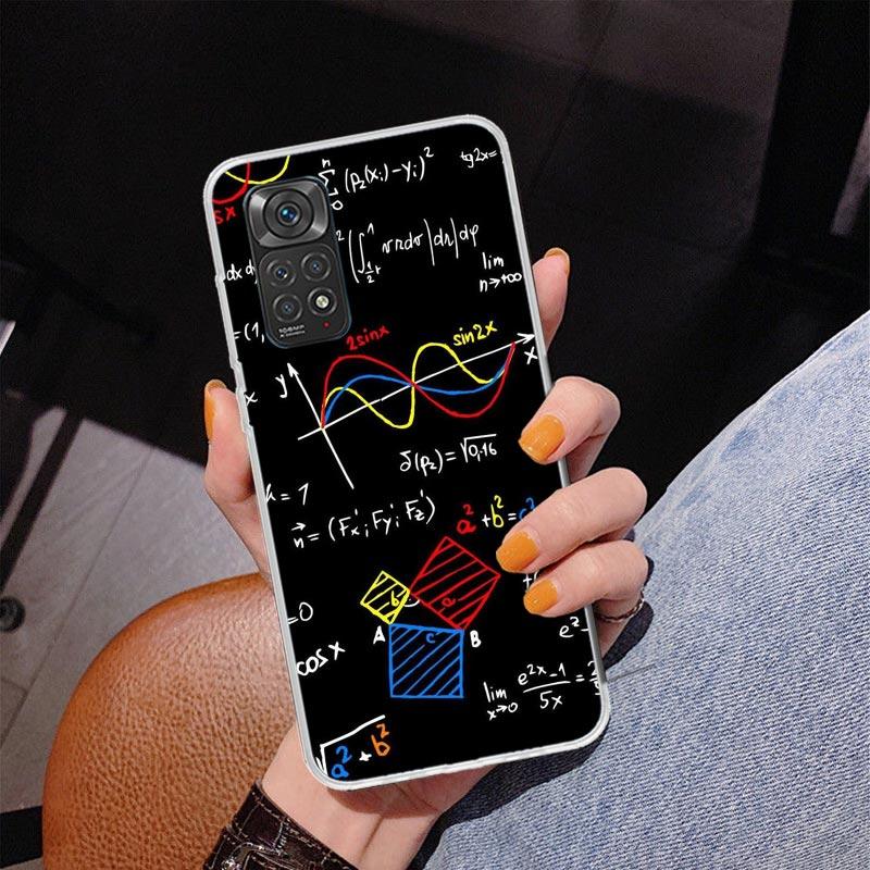 Physics Chemical Mathematics Phone Case For Xiaomi Redmi Note 15 14 13 12S 12 11 Pro Plus 14S 11S 11E 10 10S 11T 5G Personalized