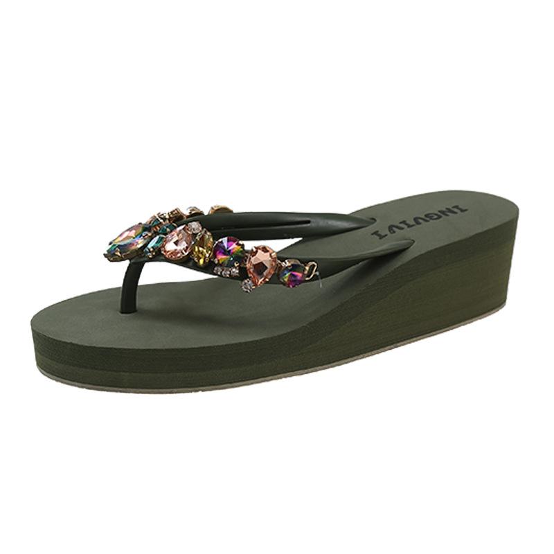 Modisch passende Outdoor-Flip-Flops für Damen, sexy Hausschuhe, Keksdekoration, lässige Hausschuhe, Damenmode, Sommer