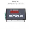 PWM Līdzstrāvas motora ātruma regulators Digitālais displejs Jaudas regulators Līdzstrāva 6-60V 30A Ātruma regulators Lēns starts Apstādināšanas regulators