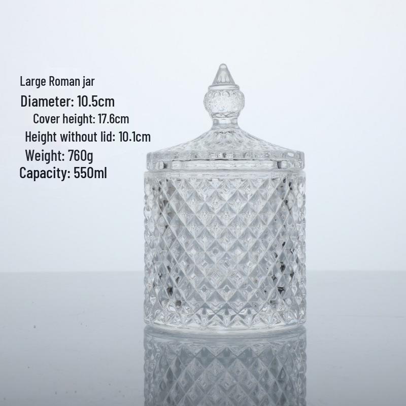 Creative Soy Candle In Glass Jar with Lid - Small Yurt Incense Holder