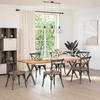 Vidaxl Dining Table Legs, 2 Pcs, Anthracite, 80X(72-73) Cm, Steel