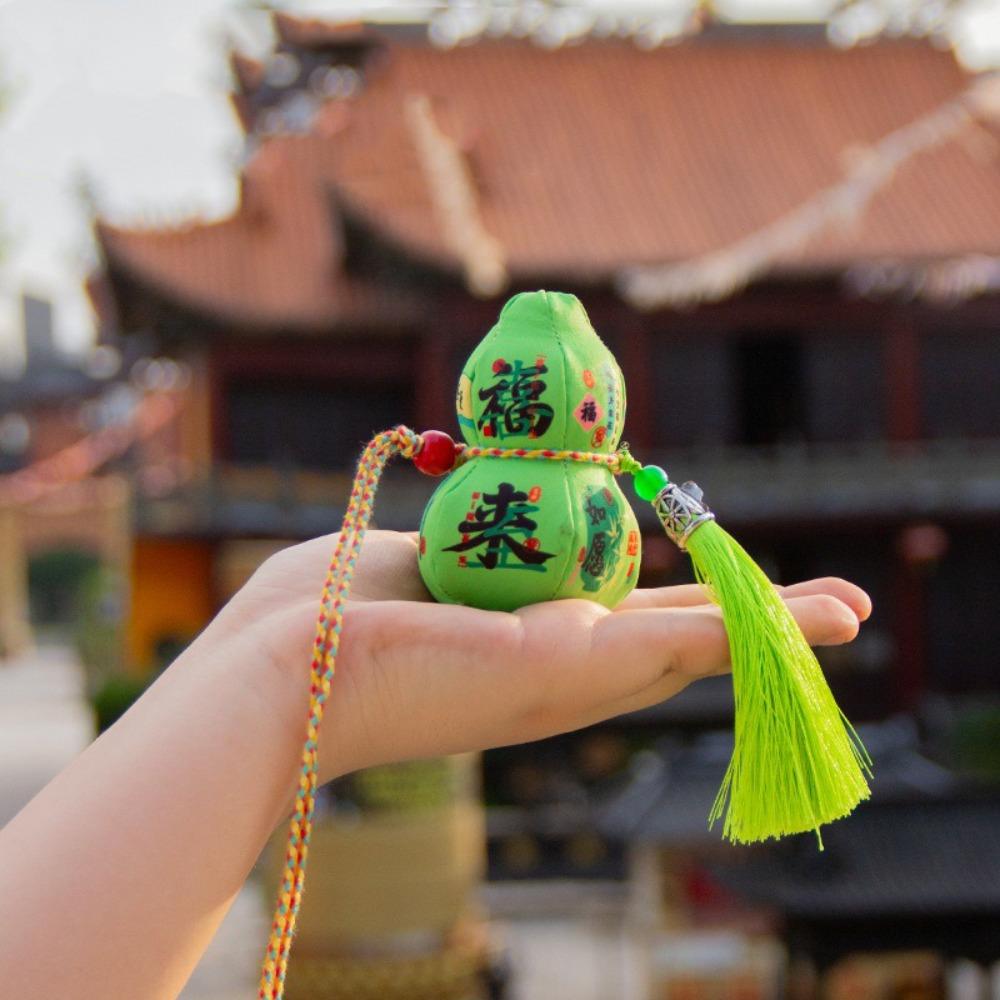 3D Blessing Fragrant Bag Traditional Gourd Car Pendant Chinese Sachet  Festival Decoration