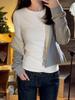 Women's Korean Style Slim Fit Round Neck Long Sleeve T-shirt