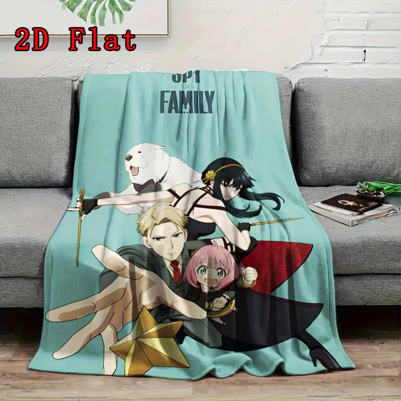 Spy X Family 2D Flat Pattern Flannel Blanket High Quality All Seasons Warmth and Comfort Perfect for Christmas Gifts.MMT0918560