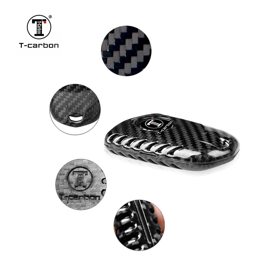 For Carbon Fiber Key Fob Shell Case Cover Fit Cadillac CT6 ATS CTS XTS SRX XT5 2015+