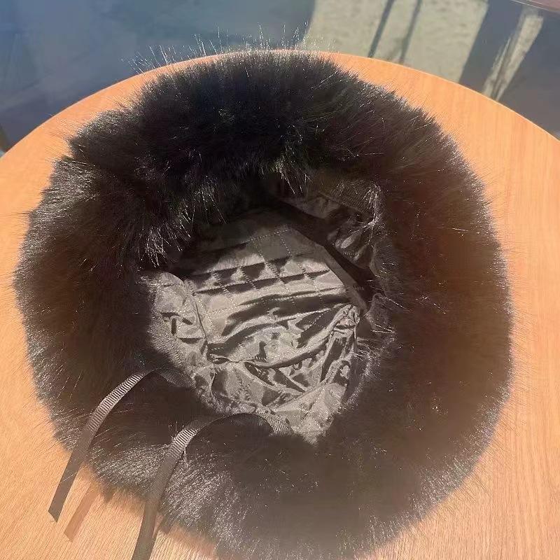 Autumn And Winter Plush Hat Padded And Thickened Warm Ear Protection Fisherman Hat Mongolia Cap Cold Hat Women's Hat