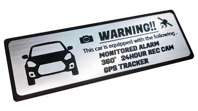 [Honami Works] ZC33S 4th Generation SWIFT SPORT Security Emblem 24-hour Monitoring Drive Recorder GPS Tracker Sticker