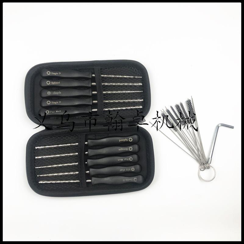 10-Piece Carburetor Screwdriver Set with Black Leather Case and Brush Cutter Chainsaw Accessories HZPJ