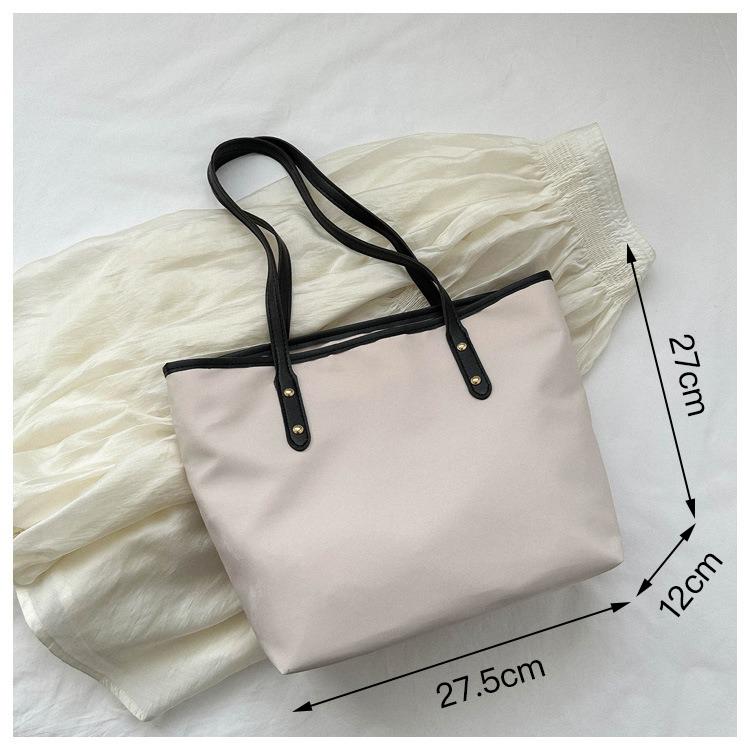 Women Simple Large Capacity Tote Bag Fashion Shoulder Bag Handbag Shopper Storage Bag белый
