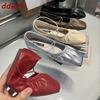 Fashion Fashion Shallow Ladies Mary Janes Flats Shoes Soft Female Square Toe Footwear Slip On Women Ballet Flats Shoes 2025 New