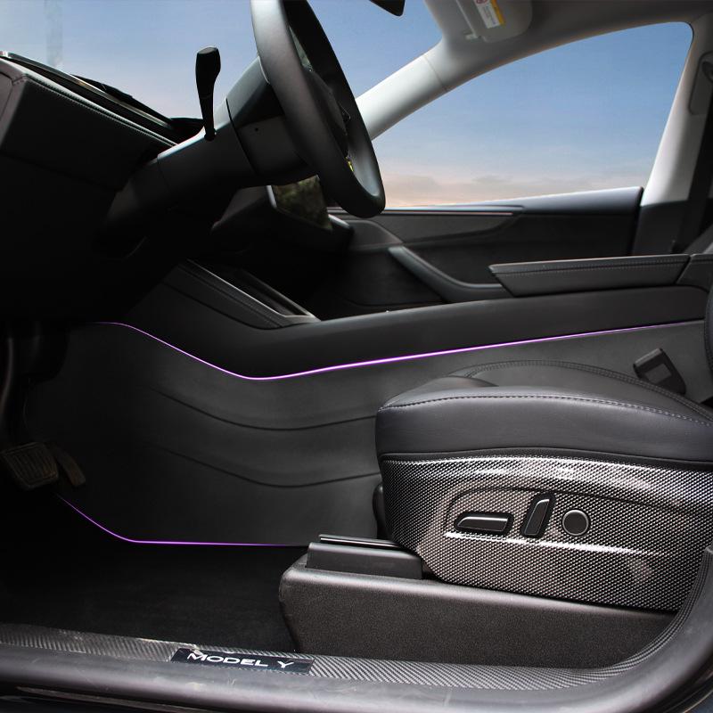 Side Protective Plates for Tesla Model 3/Y: Anti-Kick Mats for Interior Modification