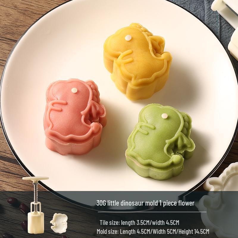 Traditional Cartoon Mooncake Mold, Hand-Press Type for Baking, Available In 50g, 75g, 100g Sizes