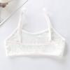 Girls' Pure Cotton Camisole Bra - Anti-Protrusion, Thin, Heart Design