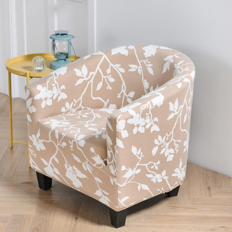 club chair cover armchair slipcover geometric printed small sofa covers protect for pets chair decoration