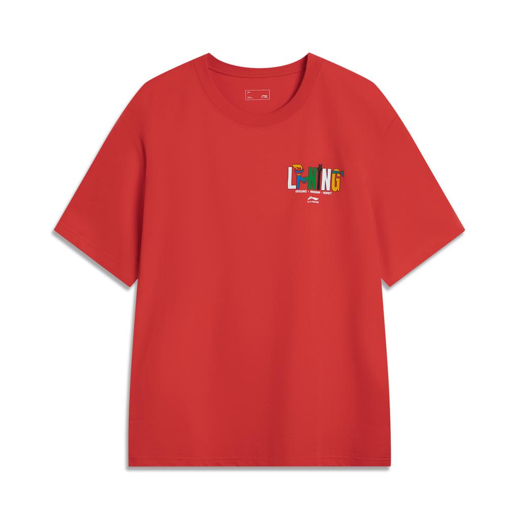 Li Ning Sports Life Collection T Shirt Unisex Bright Neon AHSVE83-3